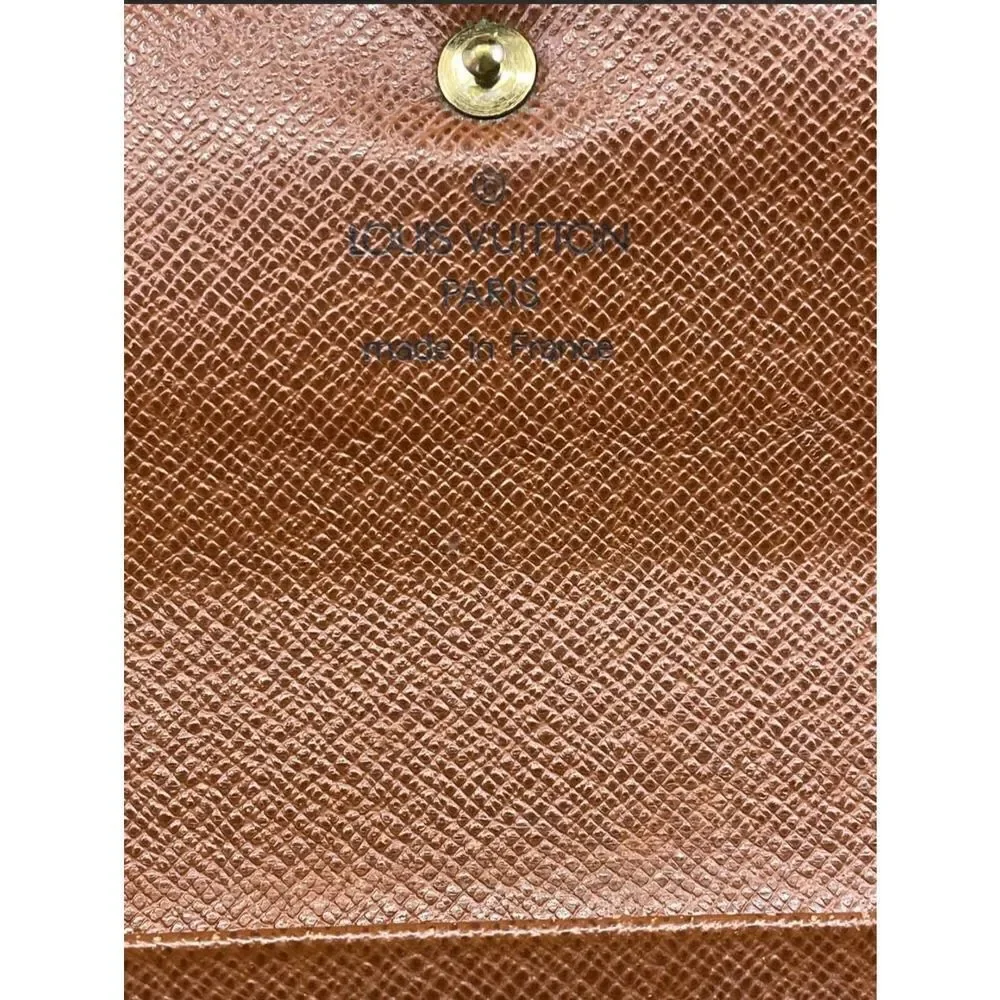 LOUIS VUITTON MONOGRAM CANVAS LEATHER ETUI PAPIERS TRIFOLD WALLET - Picture 6 of 8